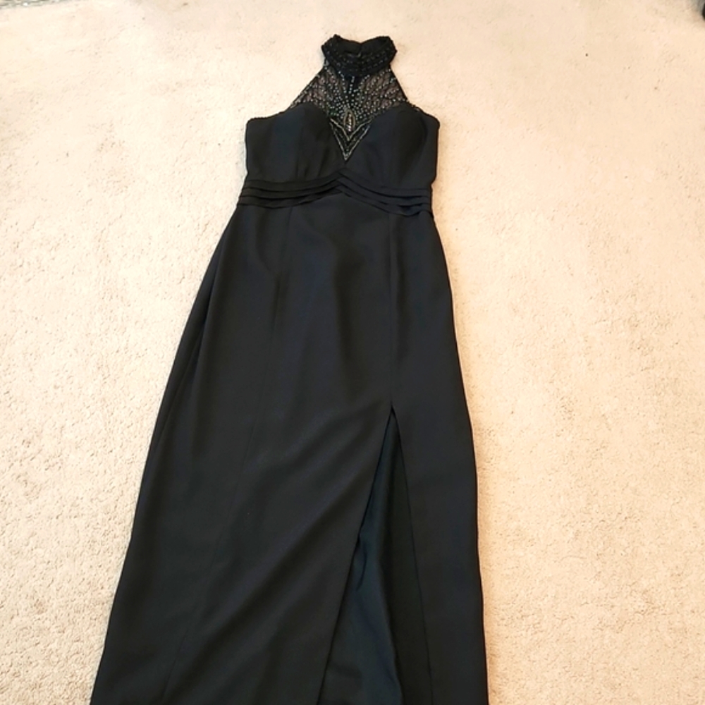💥Alyce Designs vintage black dress with beads 3 - Picture 4 of 16